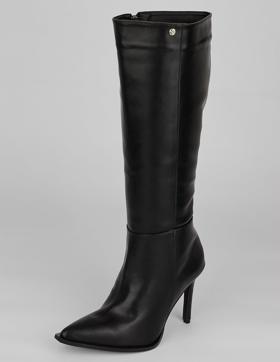 Botas altas Zhara en Piel vegana – Negro