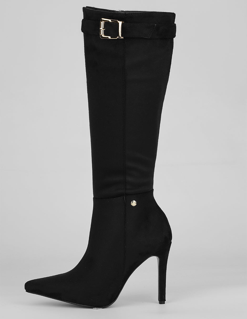Botas altas Exterior Gamuza Color Negro Para Mujer De RBCOLLECTION