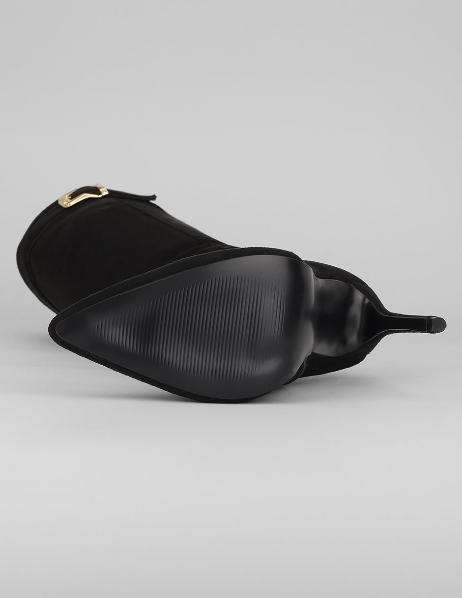 Botas altas Zhara en Gamuza – Negro