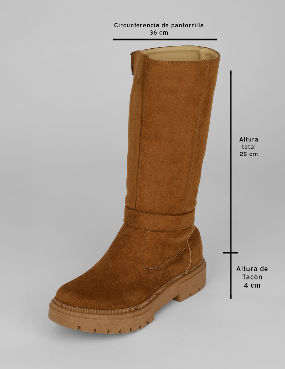 Botas altas Bite en Gamuza – Café