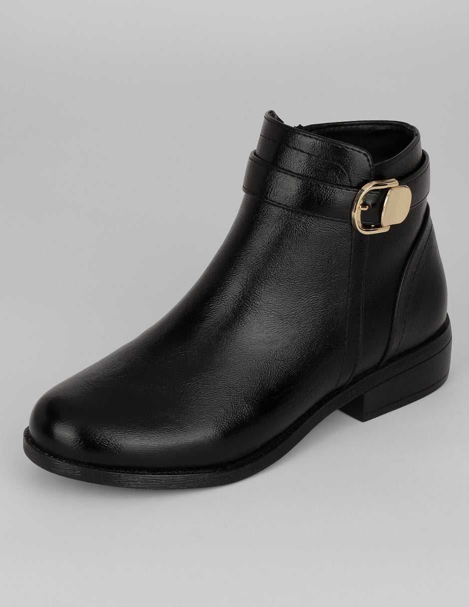 Botas casuales Bike en Piel vegana – Negro