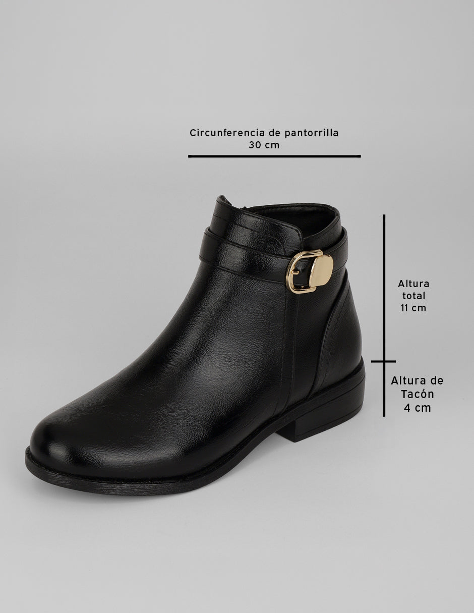 Botas casuales Bike en Piel vegana – Negro