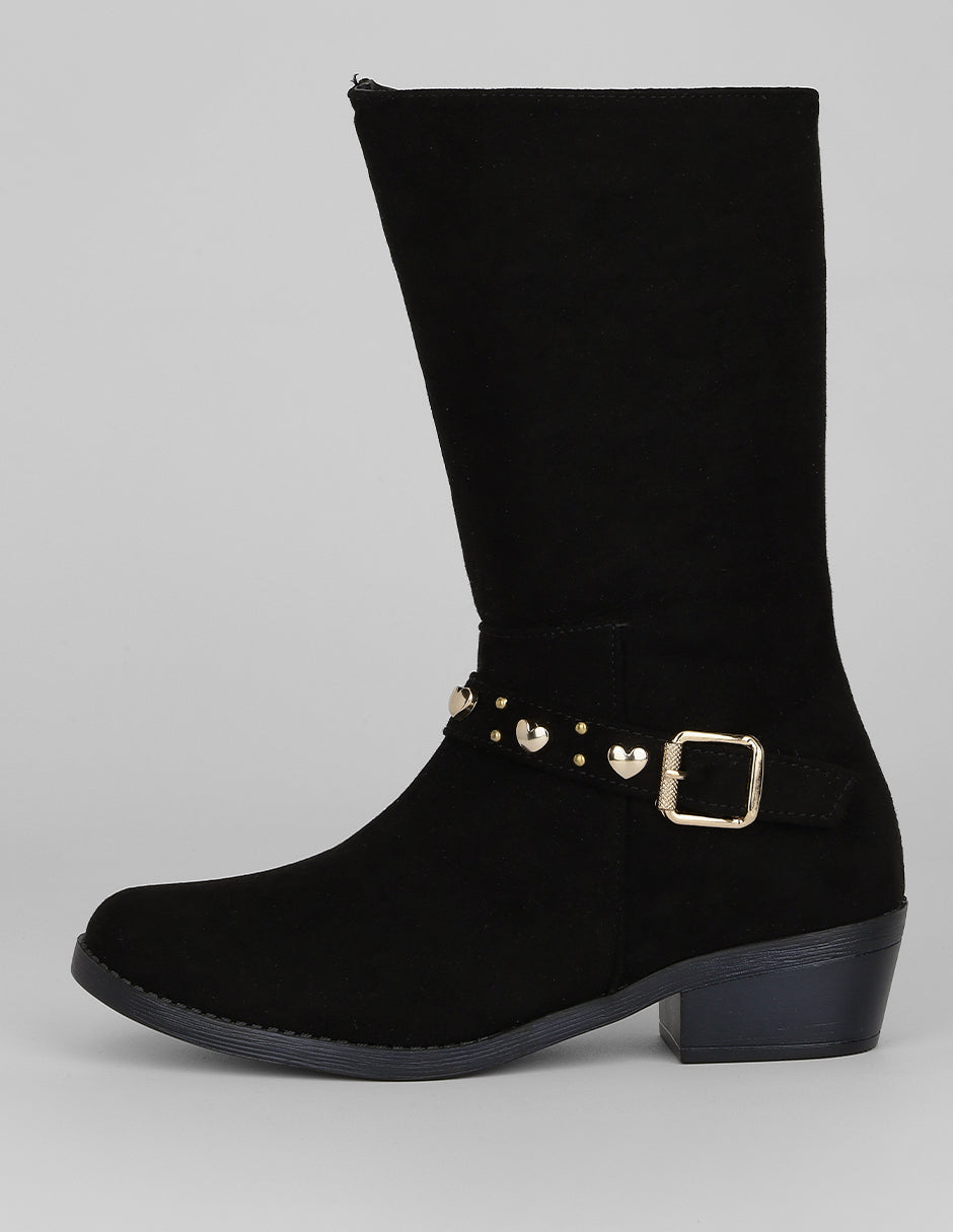 Botas altas Exterior Gamuza Color Negro Para Mujer De RBCOLLECTION