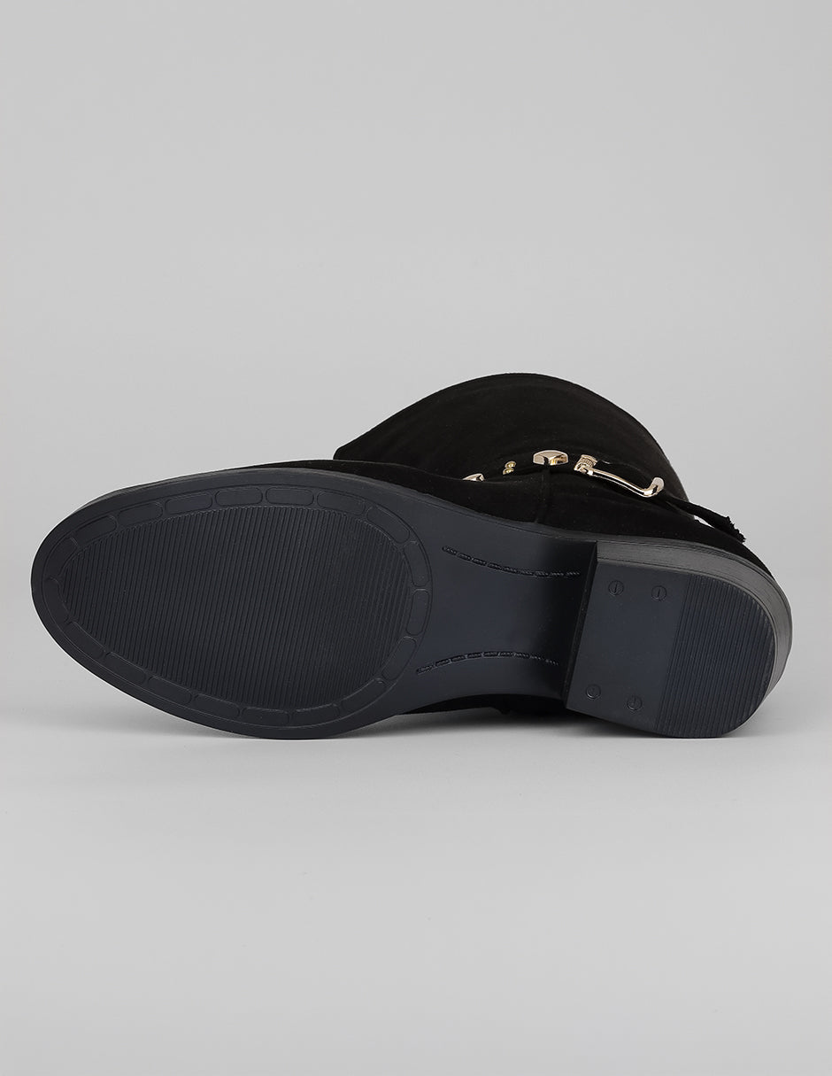 Botas altas Walk en Gamuza – Negro