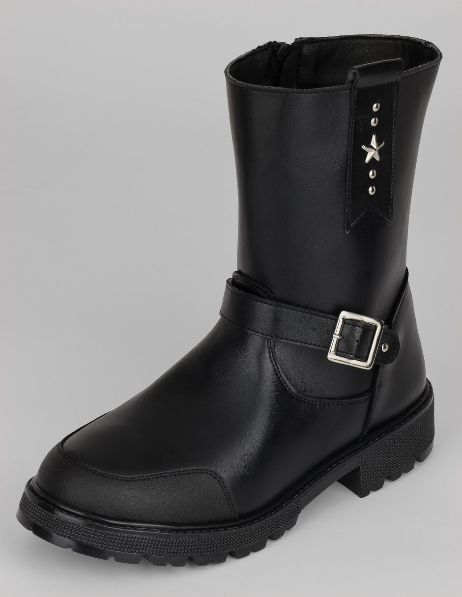 Botas casuales Bite en Piel vegana – Negro