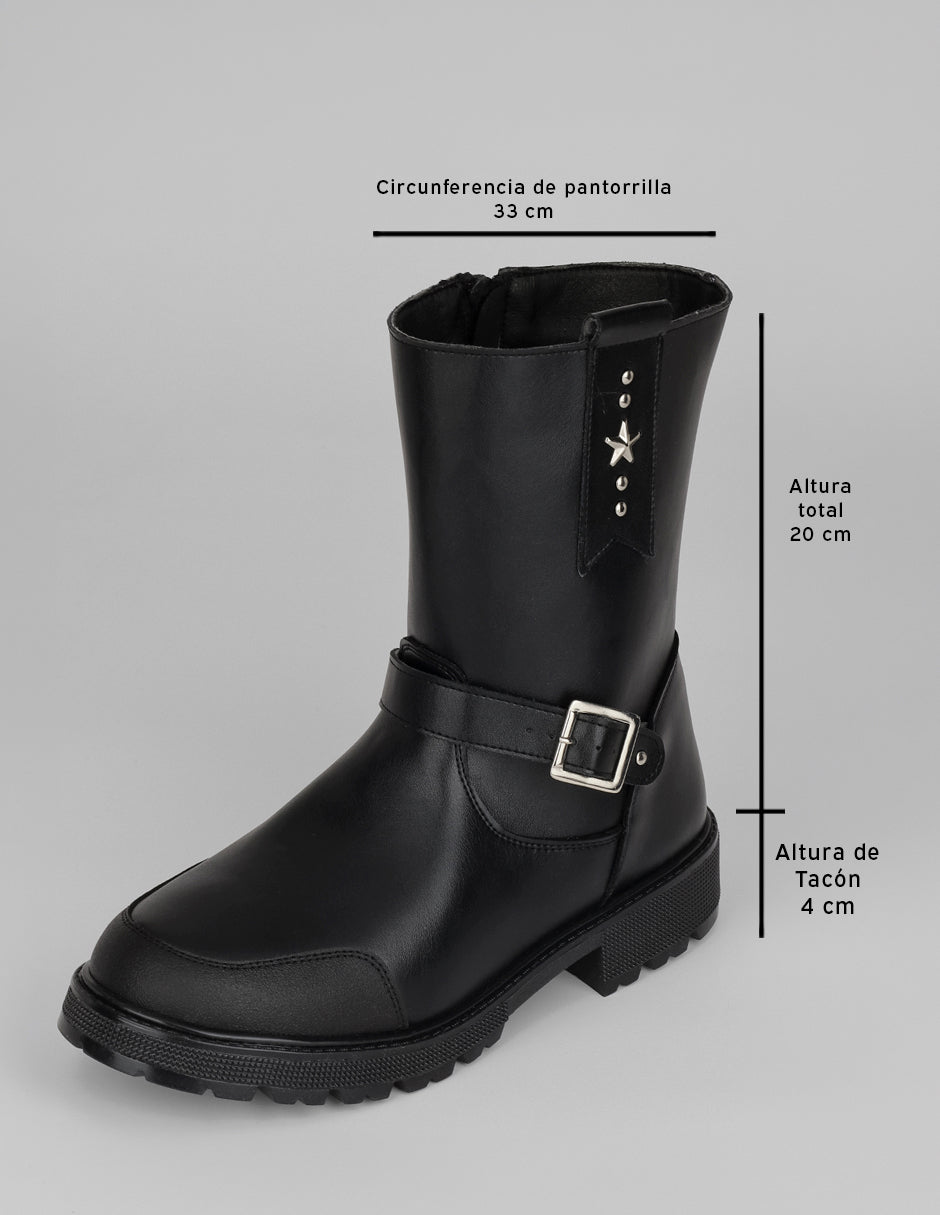 Botas casuales Bite en Piel vegana – Negro