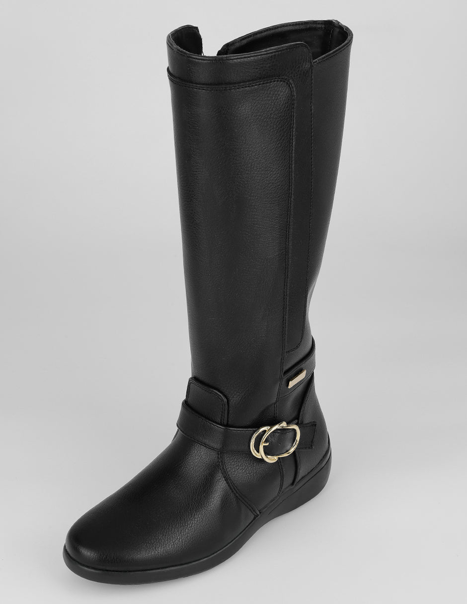 Botas altas Walk en Piel vegana – Negro