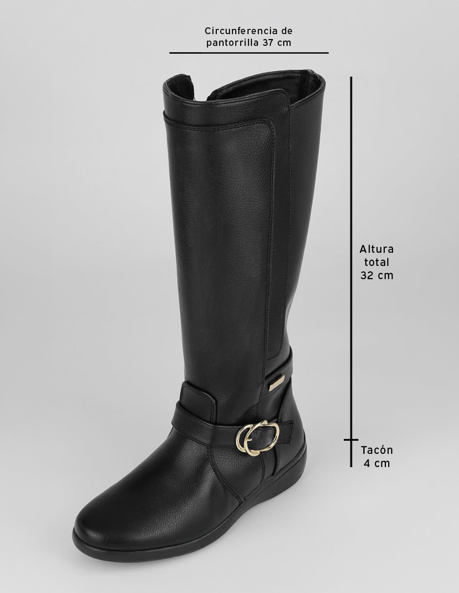 Botas altas Walk en Piel vegana – Negro