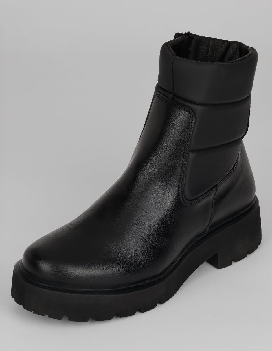 Botas casuales Bike en Piel vegana – Negro