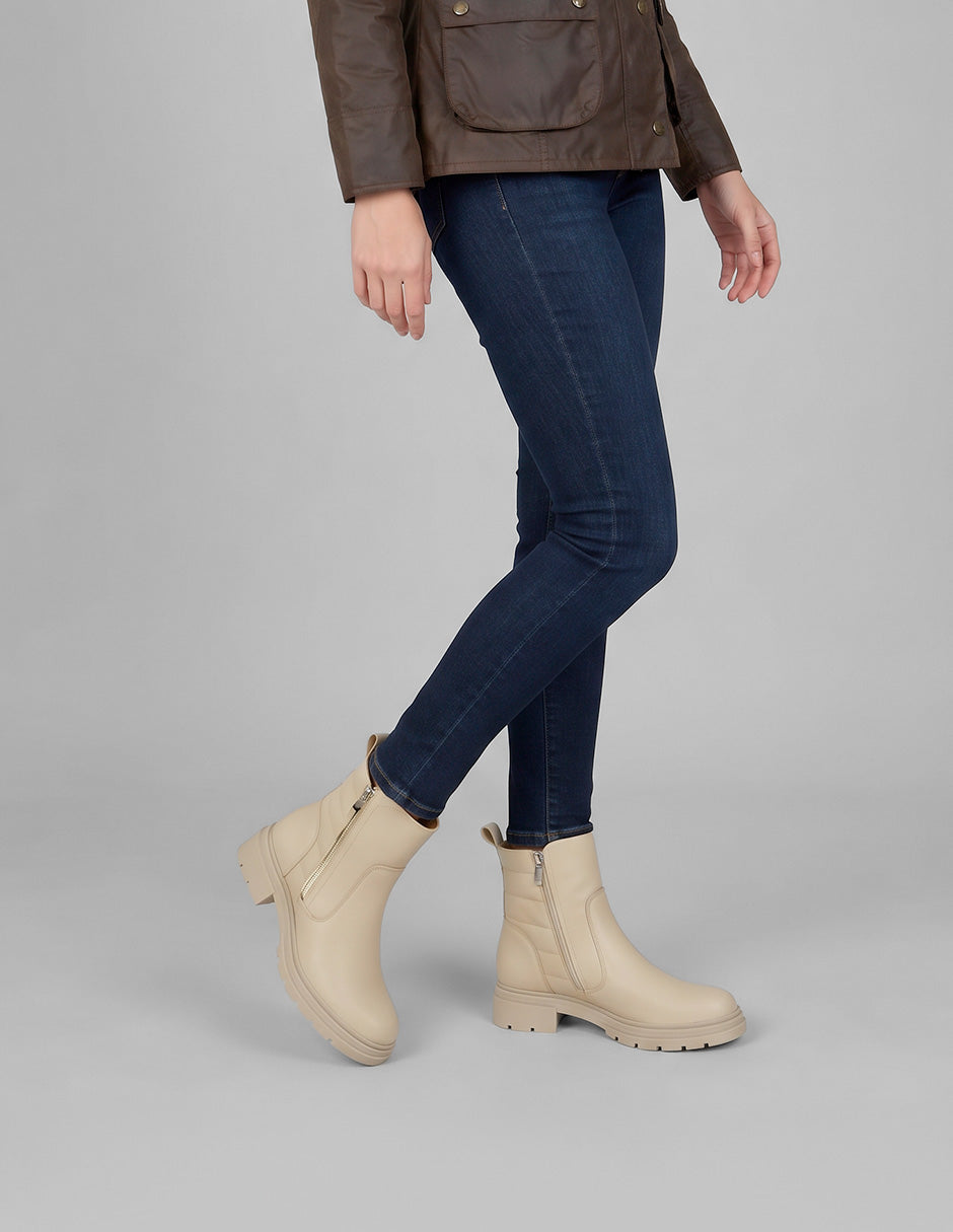 Botas casuales Bosqui en Piel vegana – Beige