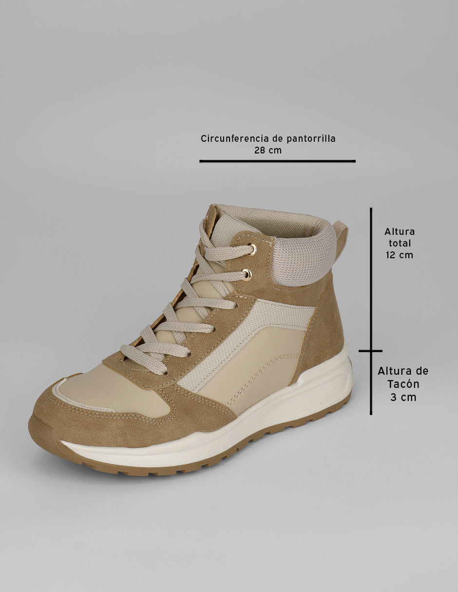 Botas casuales Italia en Sintético – Beige
