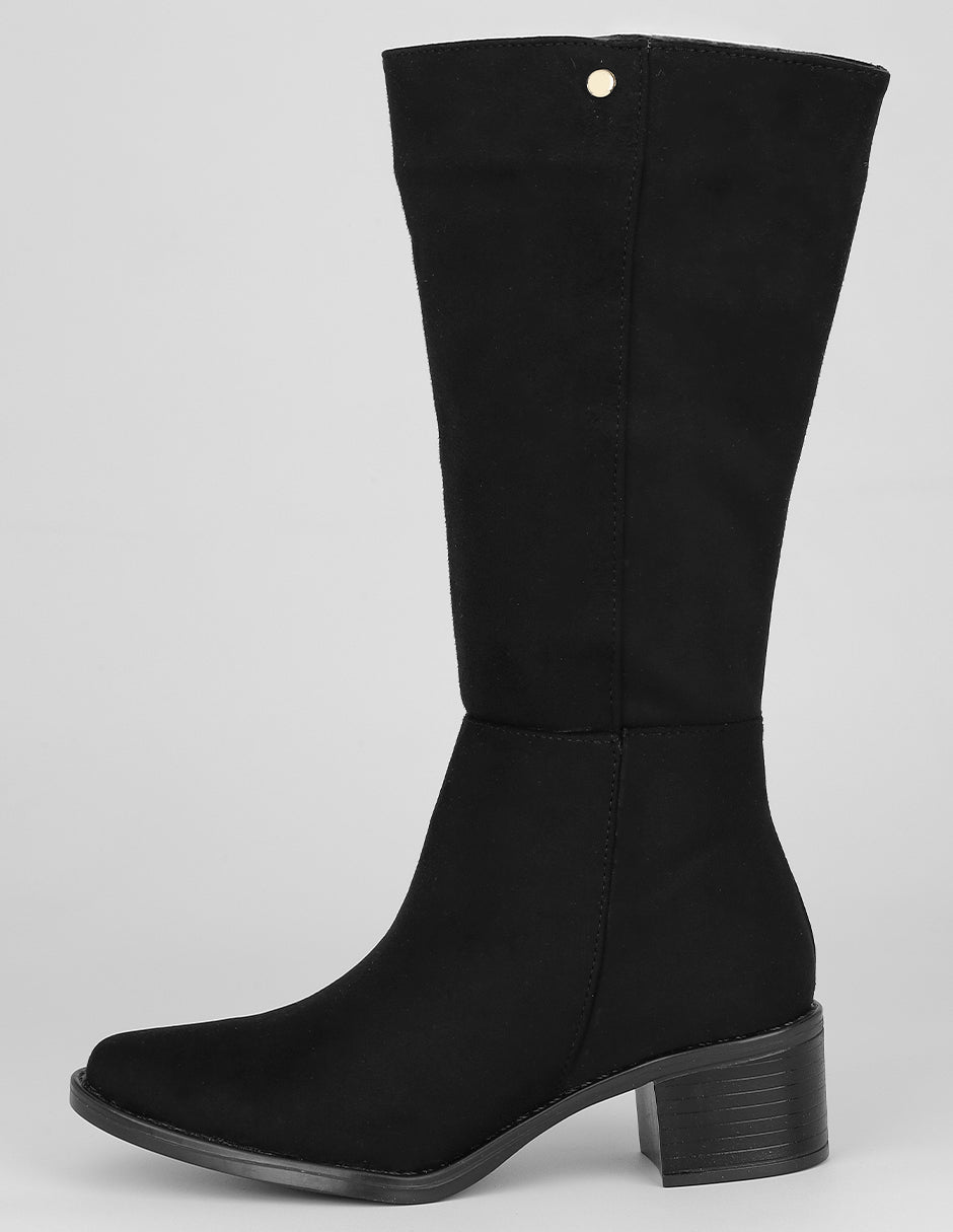 Botas altas Exterior Gamuza Color Negro Para Mujer De RBCOLLECTION