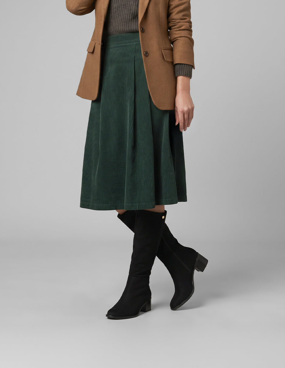 Botas altas Walk en Gamuza – Negro