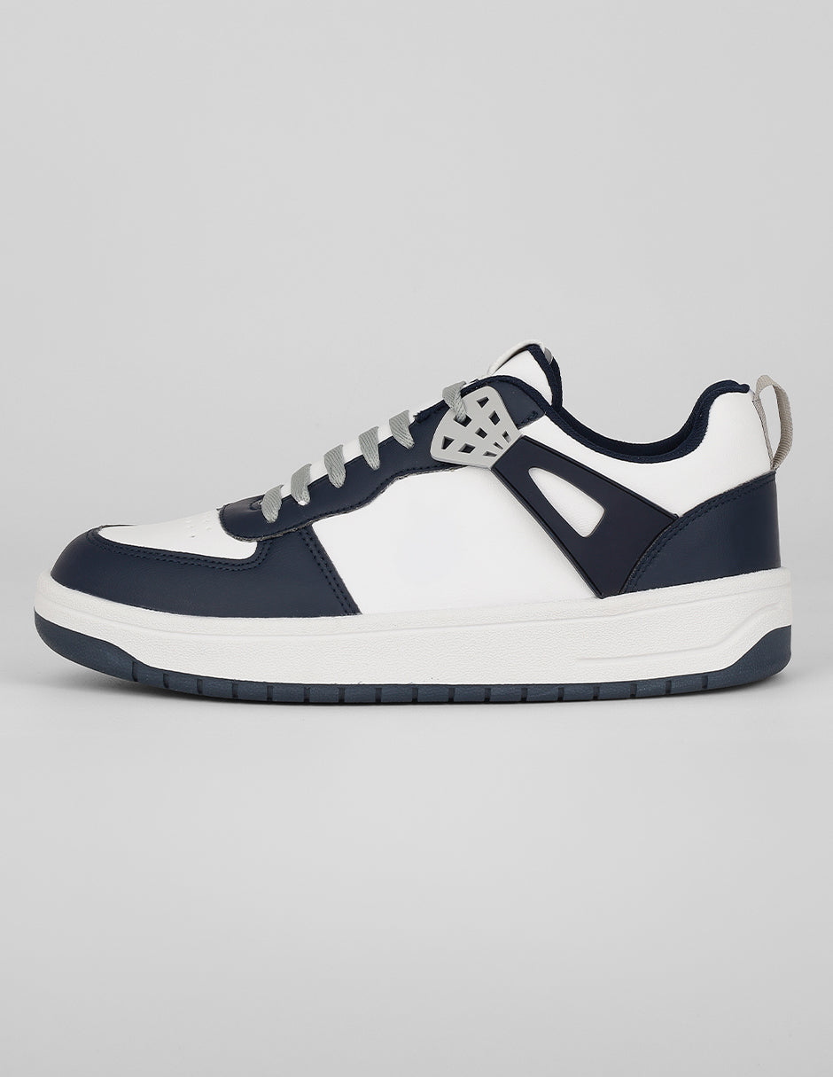 Tenis con cordones Exterior Piel vegana Color Blanco Para Hombre De RBCOLLECTION