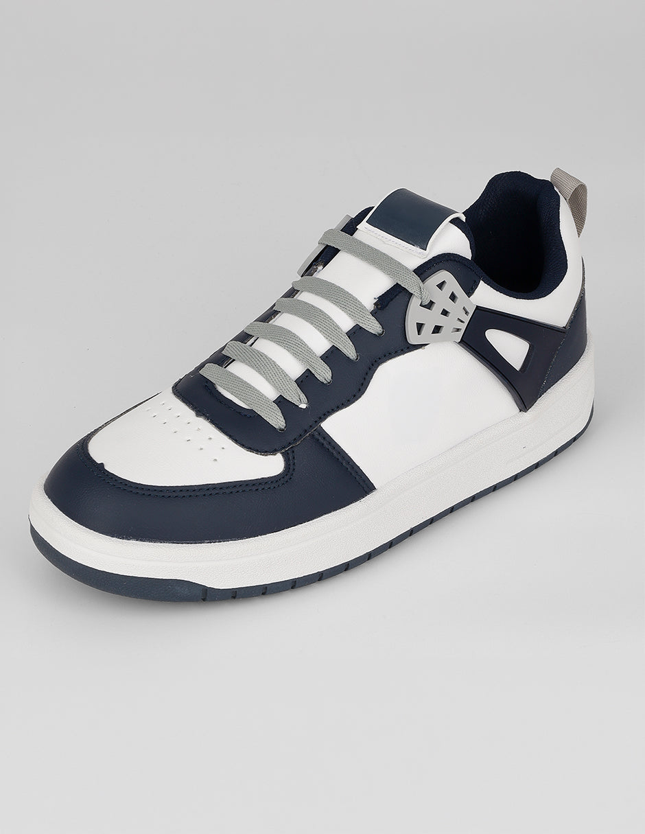 Tenis con cordones Agle en Piel vegana – Blanco