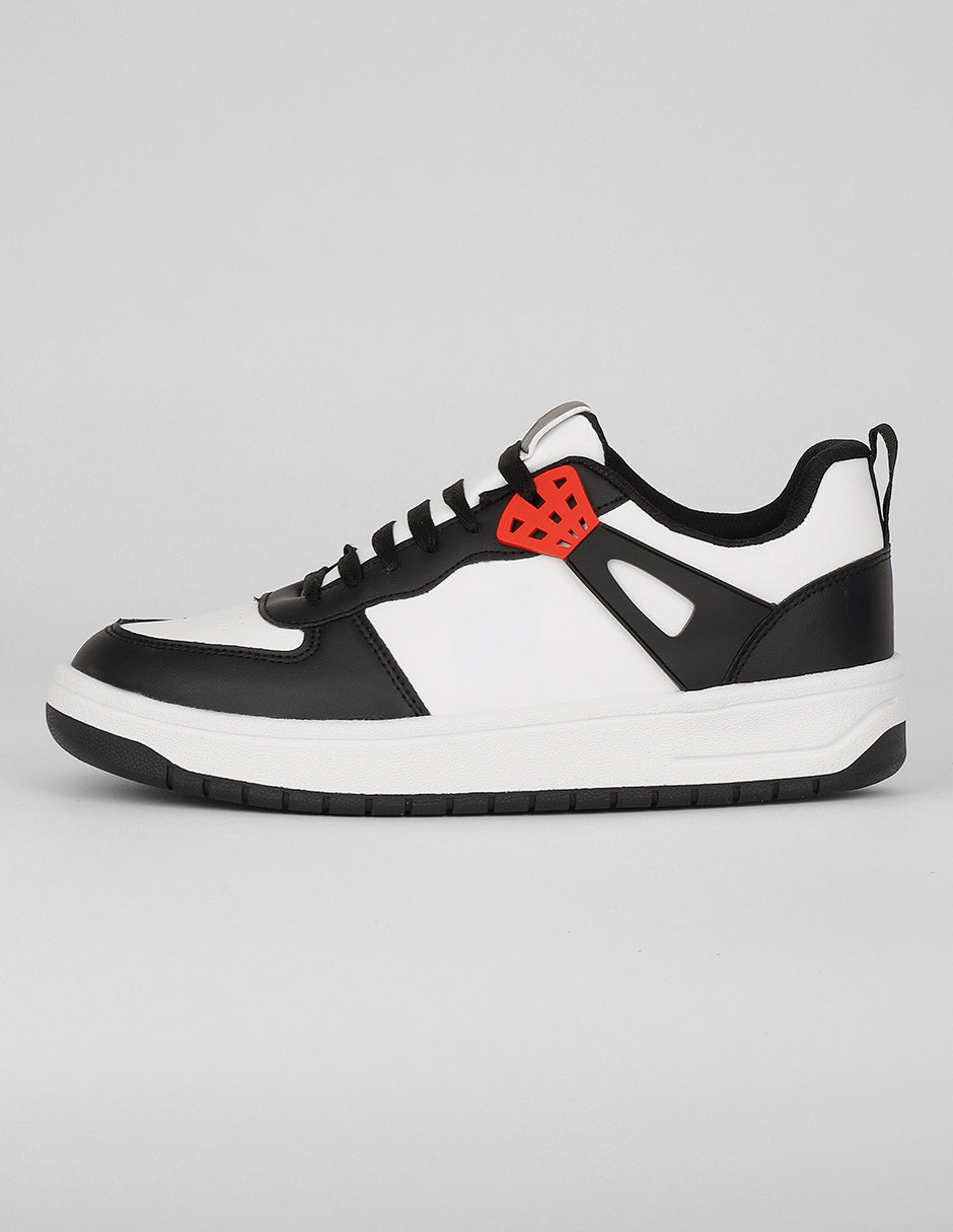 Tenis con cordones Exterior Piel vegana Color Blanco Para Hombre De RBCOLLECTION