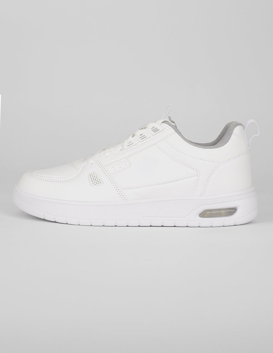 Tenis con cordones Exterior Piel vegana Color Blanco Para Hombre De RBCOLLECTION