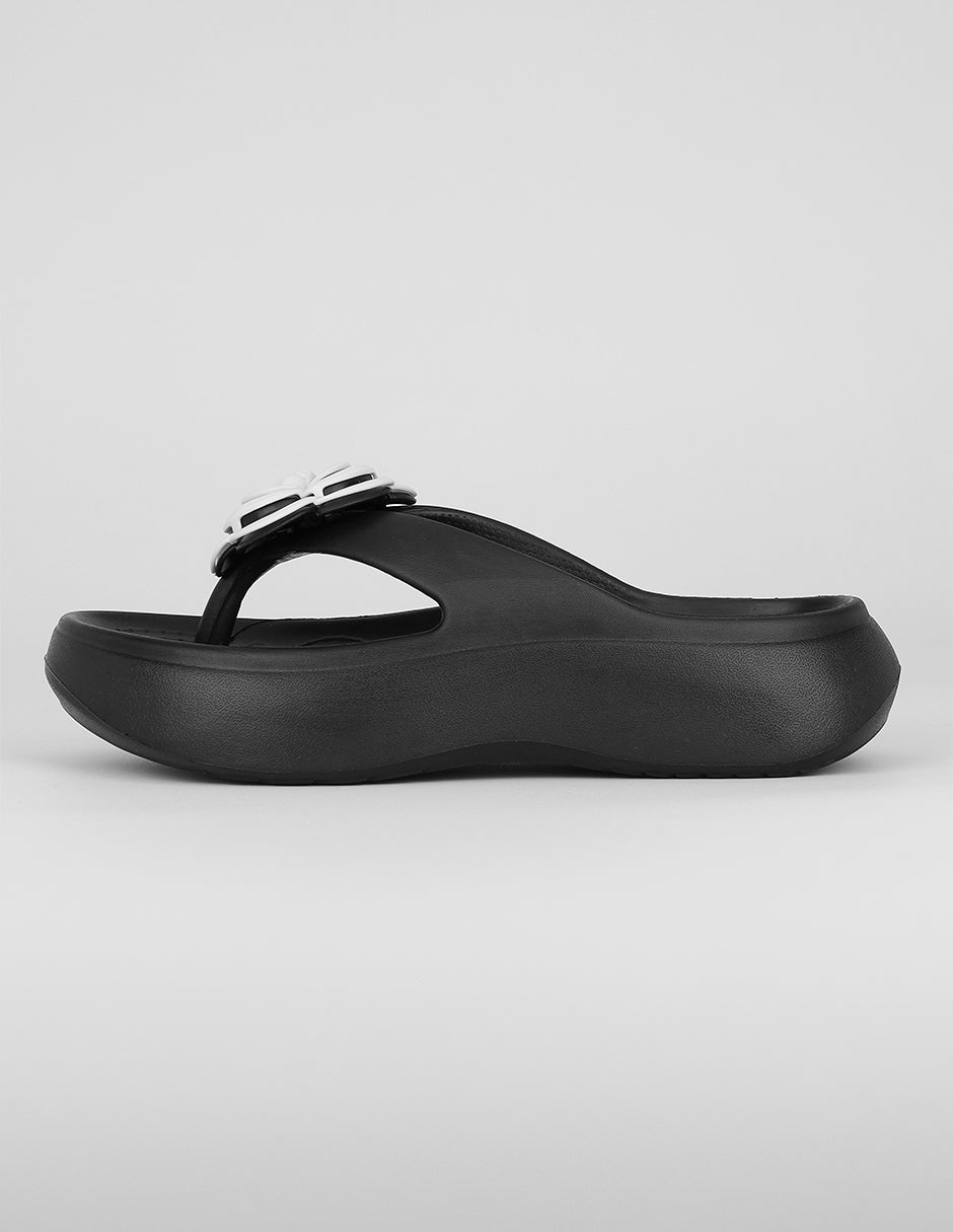 Sandalias clásicas Exterior Sintético Color Negro Para Mujer De RBBASICS