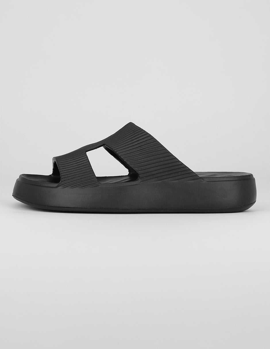 Sandalias clásicas Exterior Sintético Color Negro Para Mujer De RBBASICS