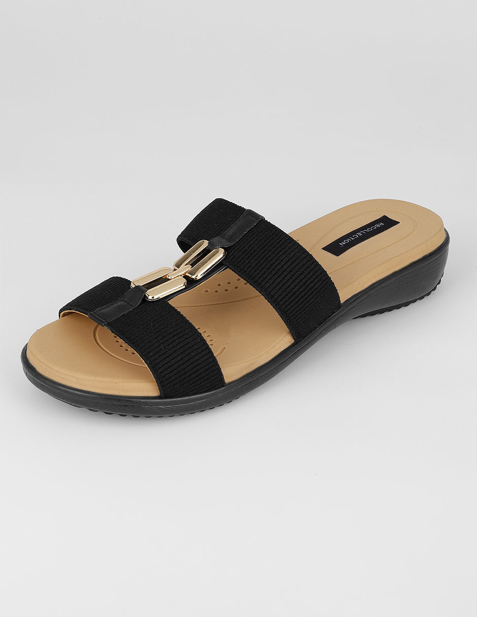 Sandalias con plataforma Birt en Textil – Negro