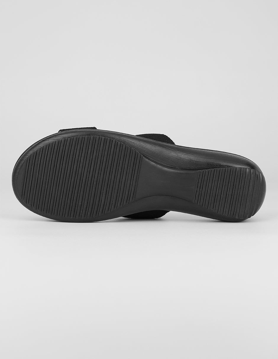 Sandalias con plataforma Birt en Textil – Negro