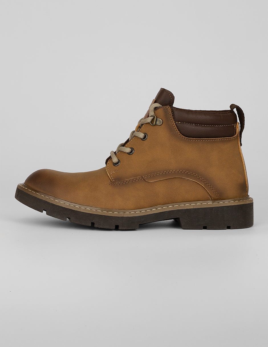 Botas casuales Exterior Piel vegana Color Camel Para Hombre De RBCOLLECTION