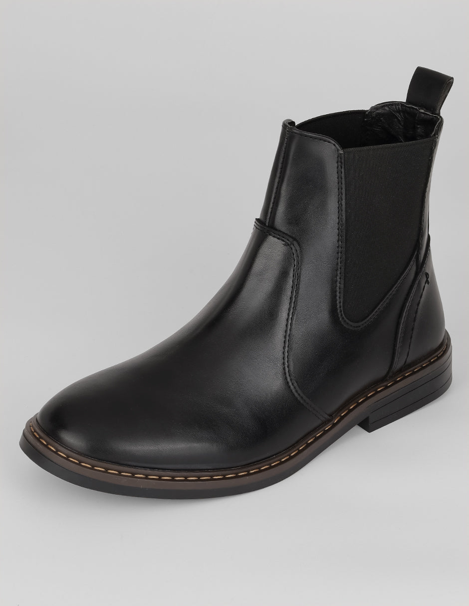 Botas casuales Hand made en Piel vegana – Negro