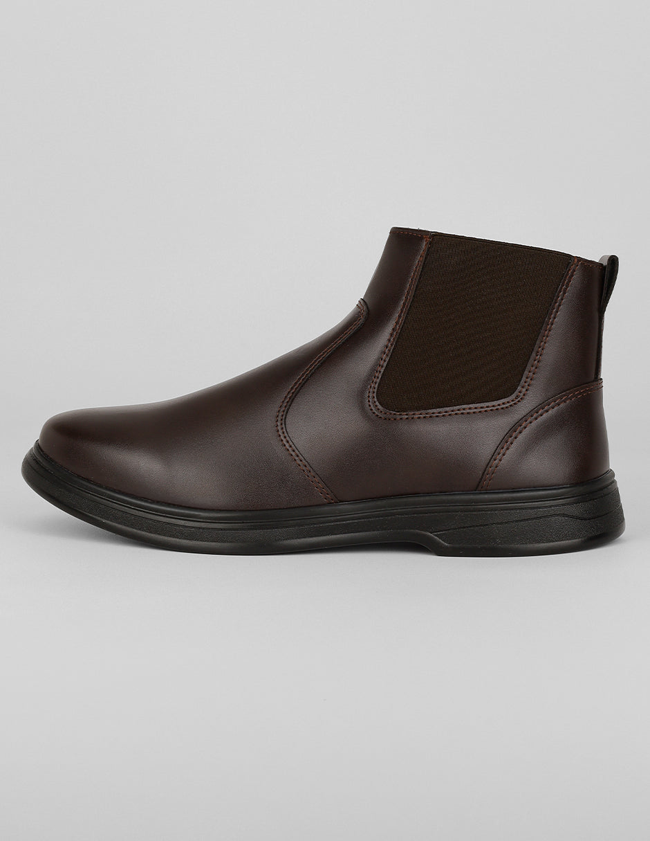 Botas casuales Exterior Piel vegana Color Café Para Hombre De RBCOLLECTION