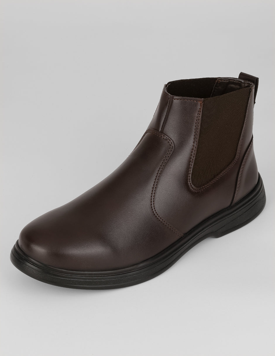 Botas casuales Hand made en Piel vegana – Café