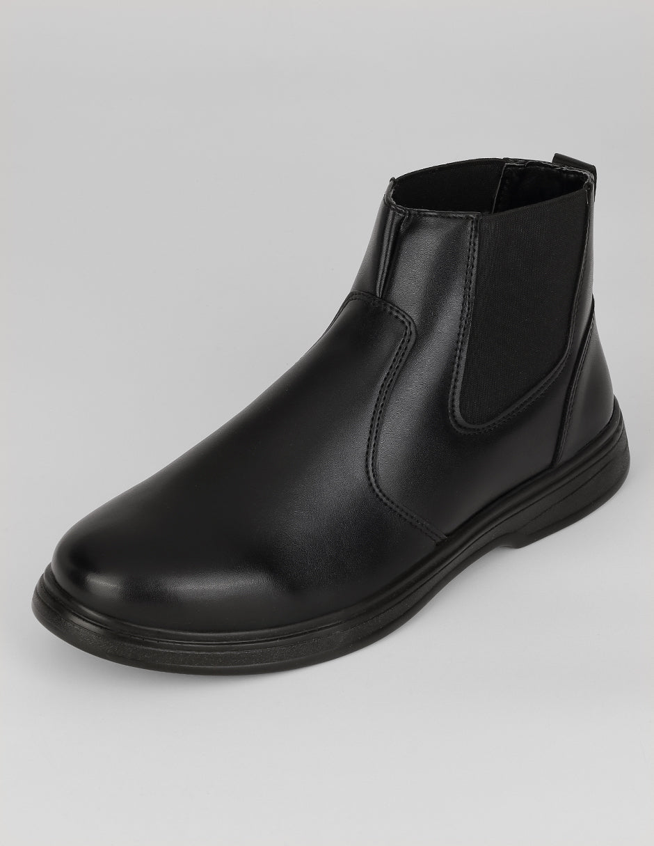 Botas casuales Hand made en Piel vegana – Negro