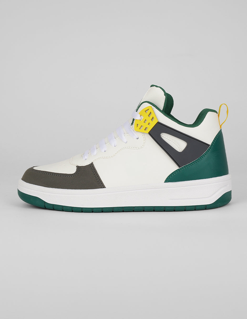Tenis botín Exterior Piel vegana Color Blanco Para Hombre De RBCOLLECTION