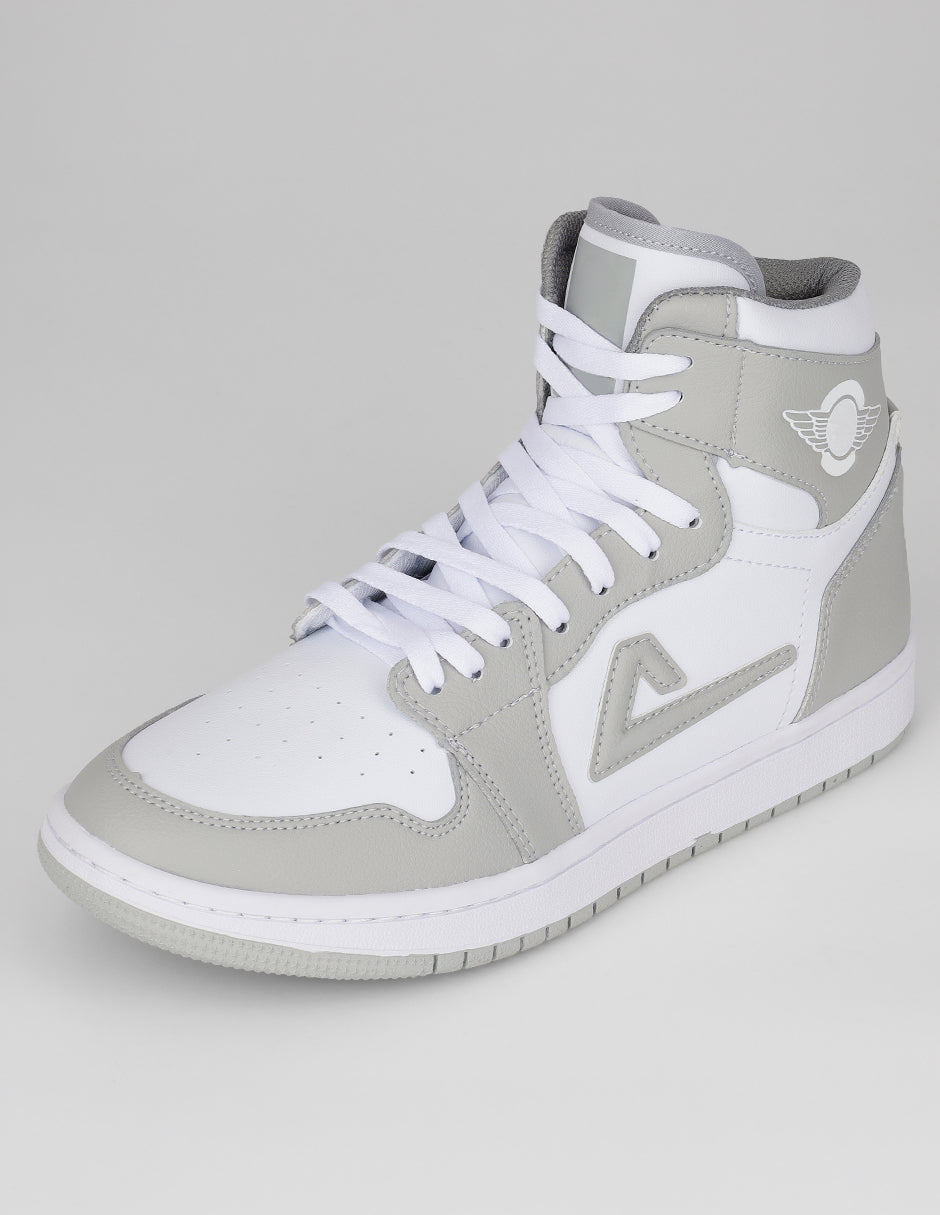 Tenis botín Urban en Piel vegana – Gris