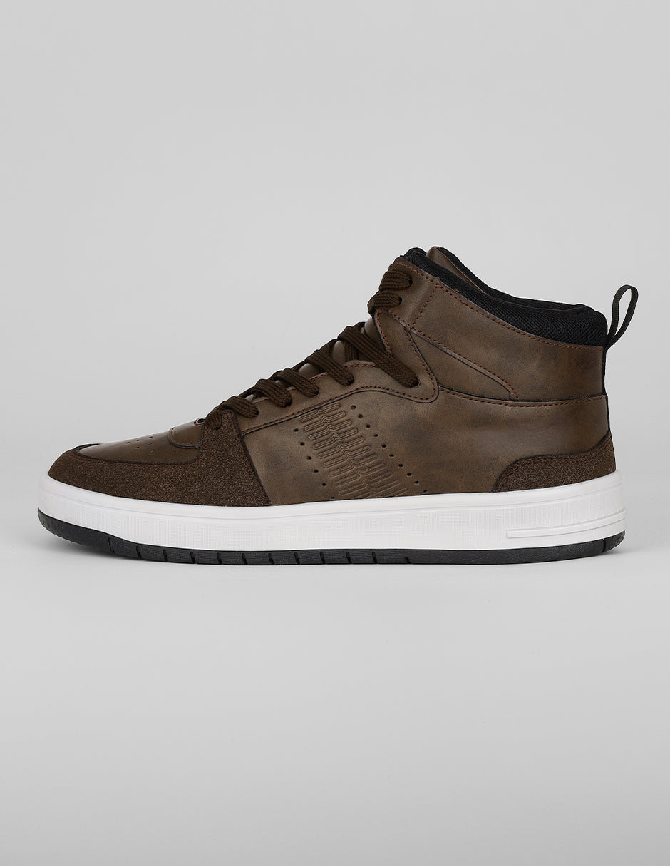 Tenis botín Exterior Sintético Color Café Para Hombre De RBCOLLECTION