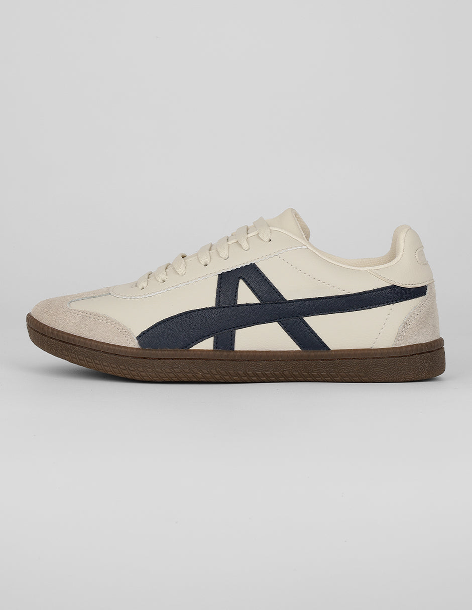 Tenis con cordones Exterior Piel vegana Color Beige Para Hombre De RBCOLLECTION