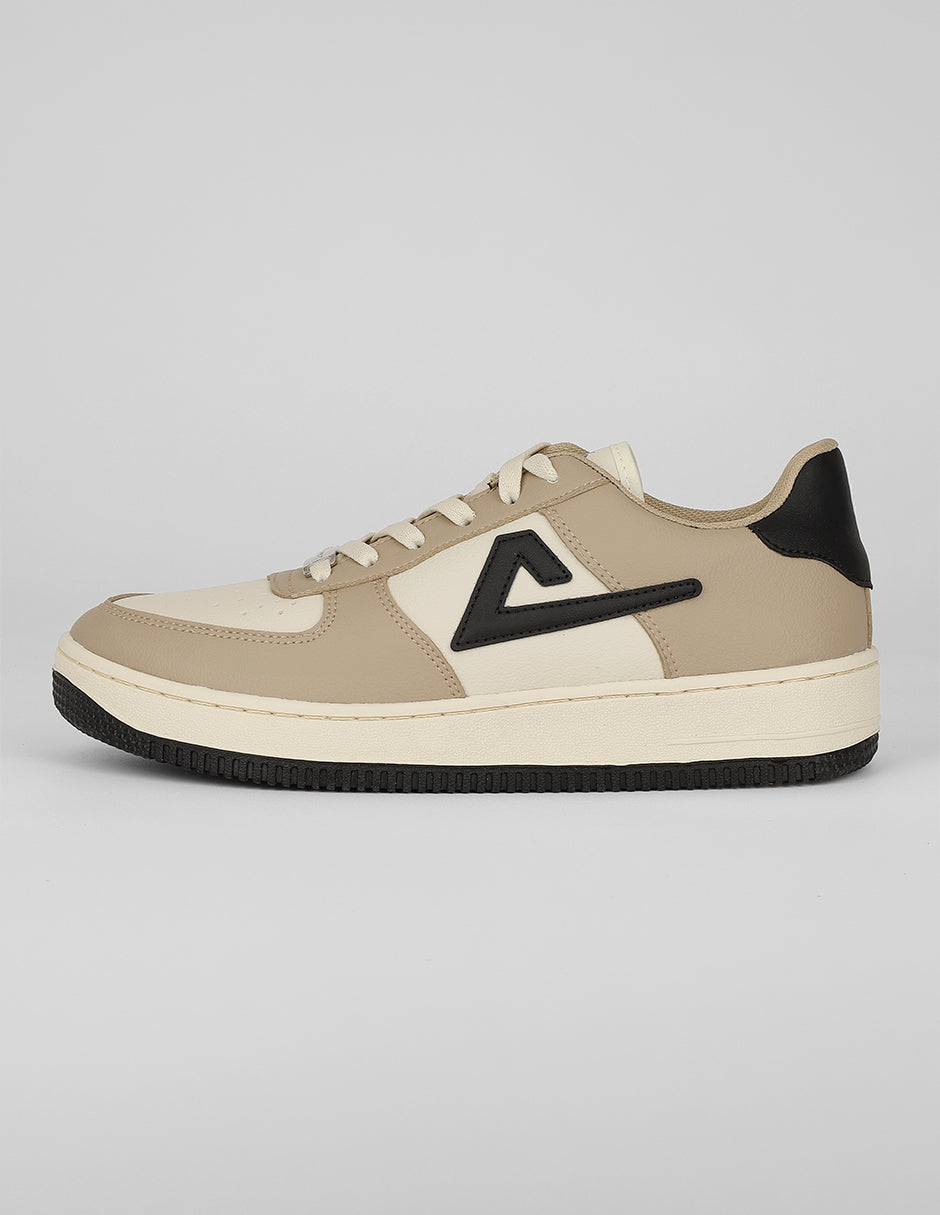 Tenis con cordones Exterior Piel vegana Color Beige Para Hombre De RBCOLLECTION