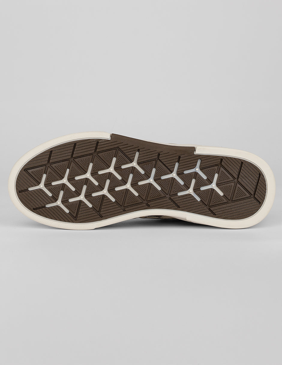 Tenis con cordones Bear en Textil – Café