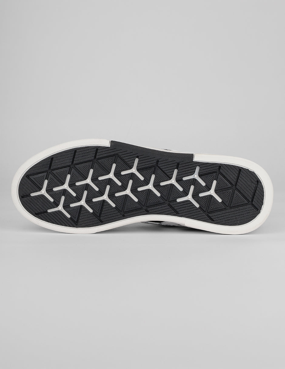 Tenis con cordones Bear en Textil – Negro