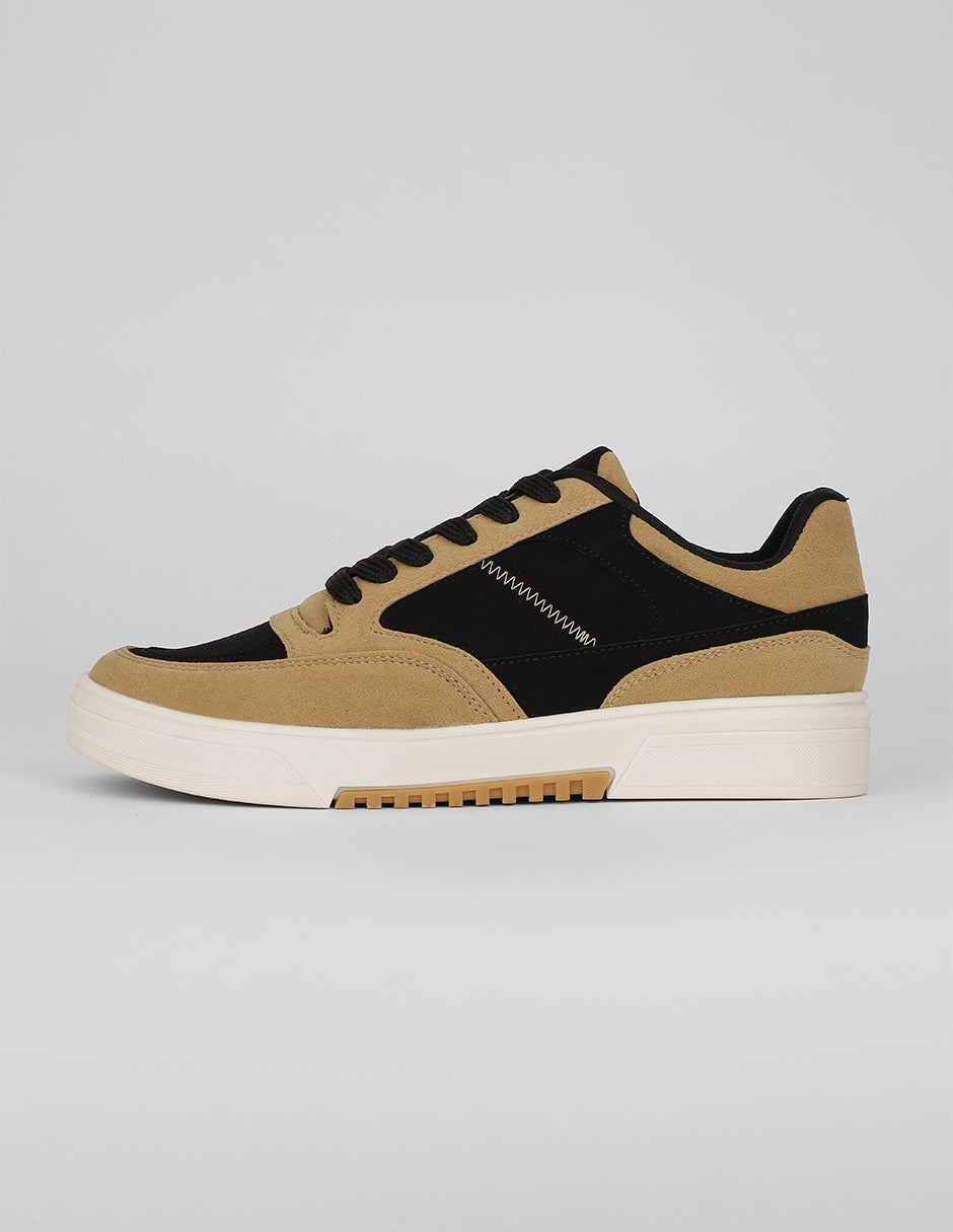 Tenis con cordones Exterior Textil Color Café Para Hombre De RBCOLLECTION