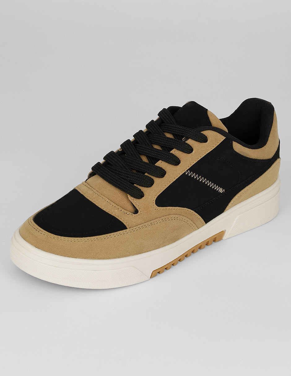 Tenis con cordones Urban en Textil – Café