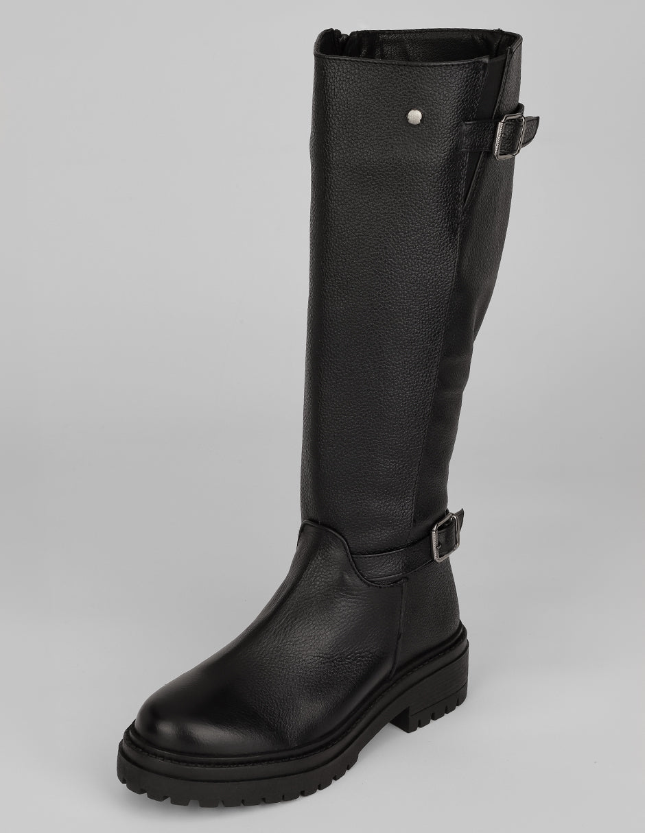 Botas altas Bosqui en Piel – Negro