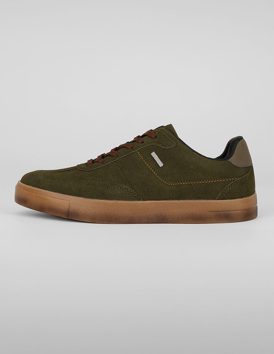 Tenis con cordones Exterior Textil Color Verde Para Hombre De RBCOLLECTION