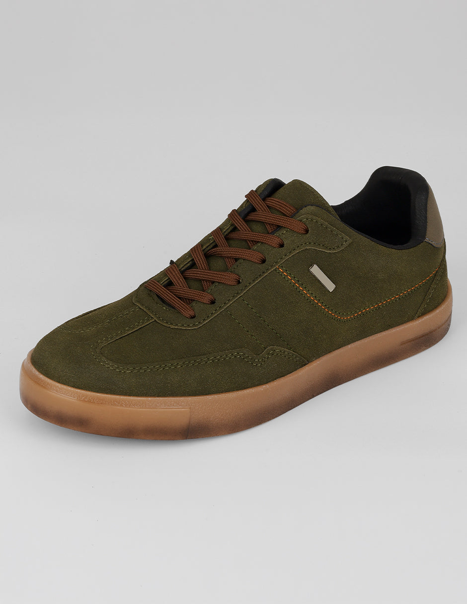 Tenis con cordones Urban en Textil – Verde