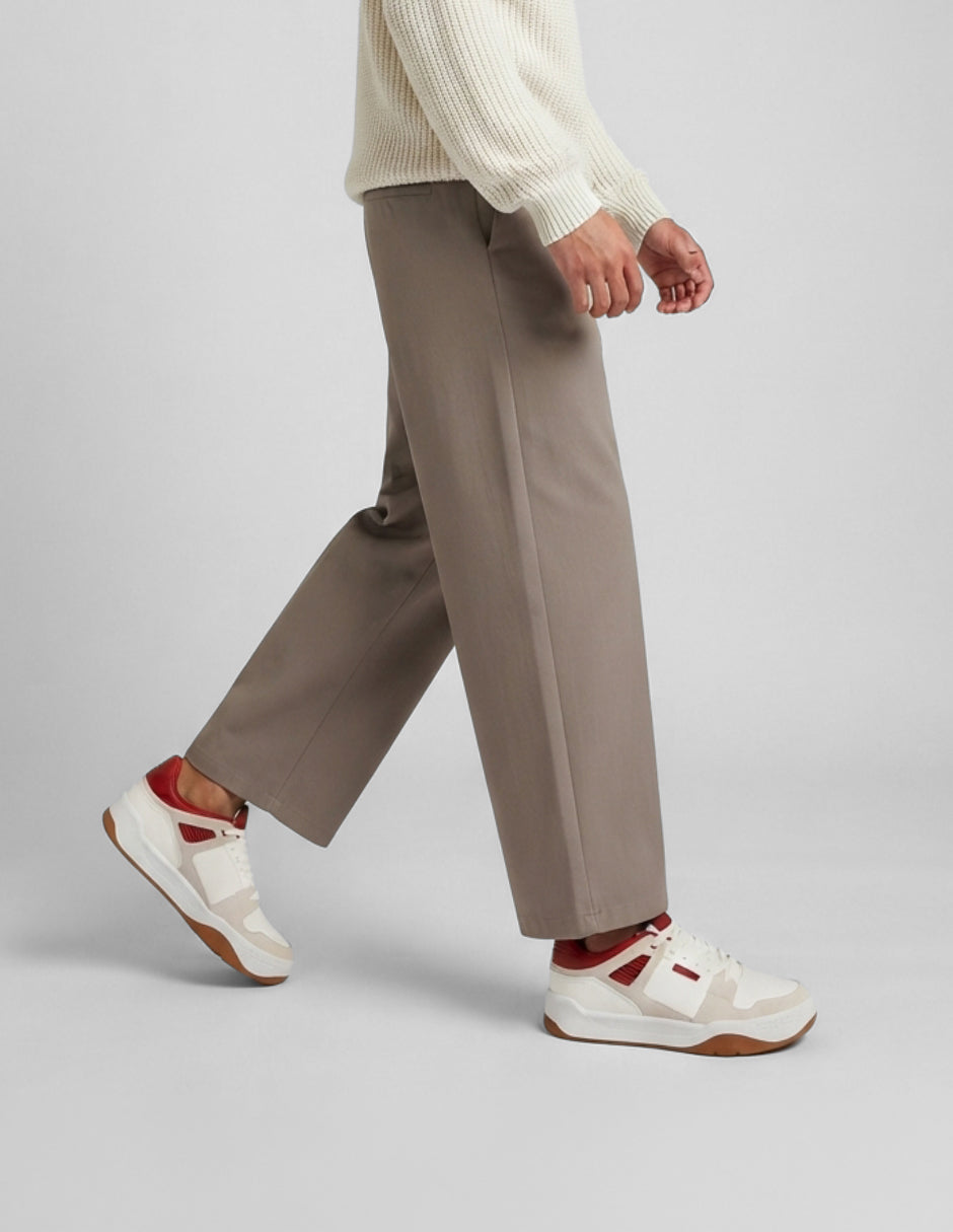 Tenis con cordones Urban en Piel vegana – Blanco