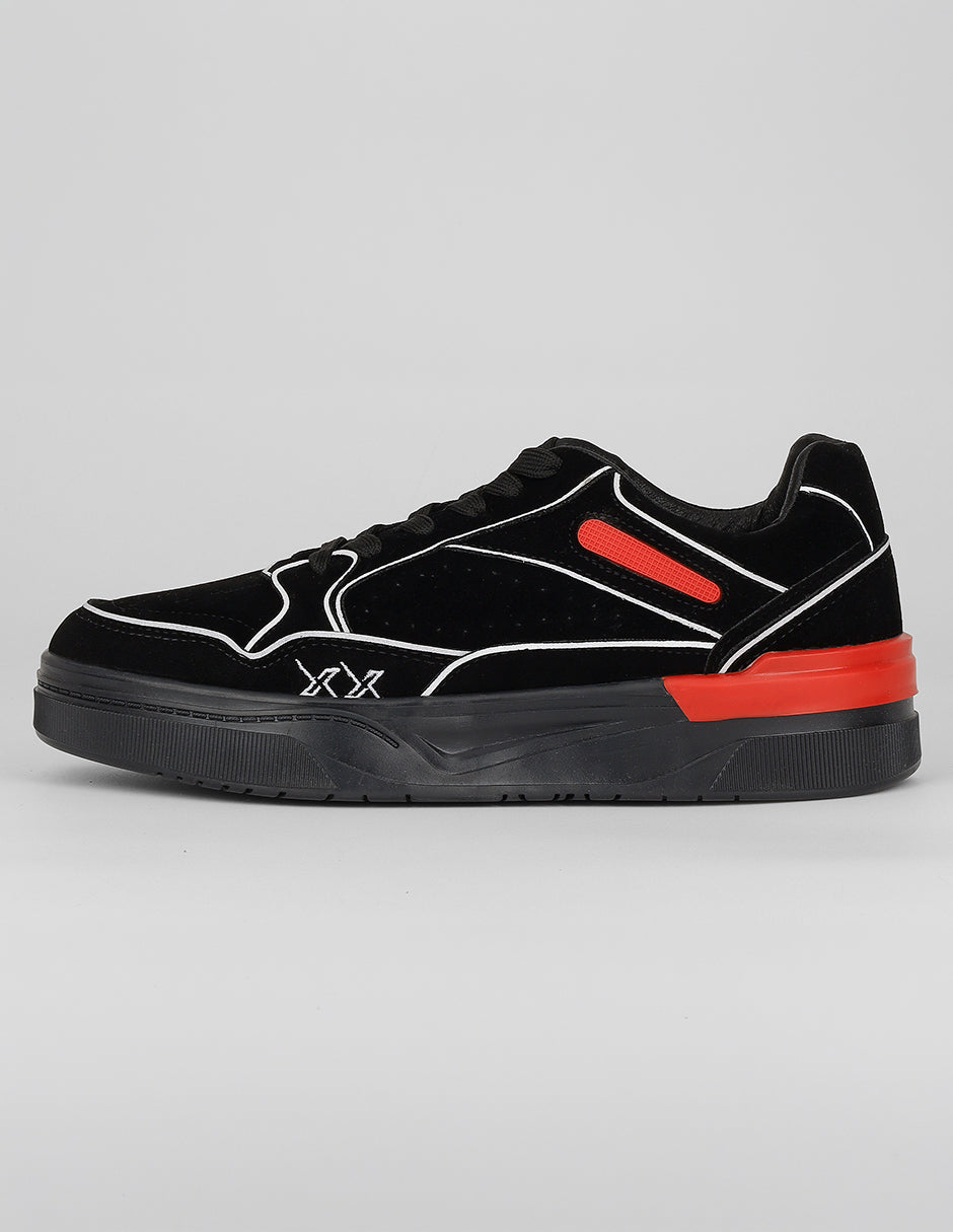 Tenis con cordones Exterior Textil Color Negro Para Hombre De RBCOLLECTION