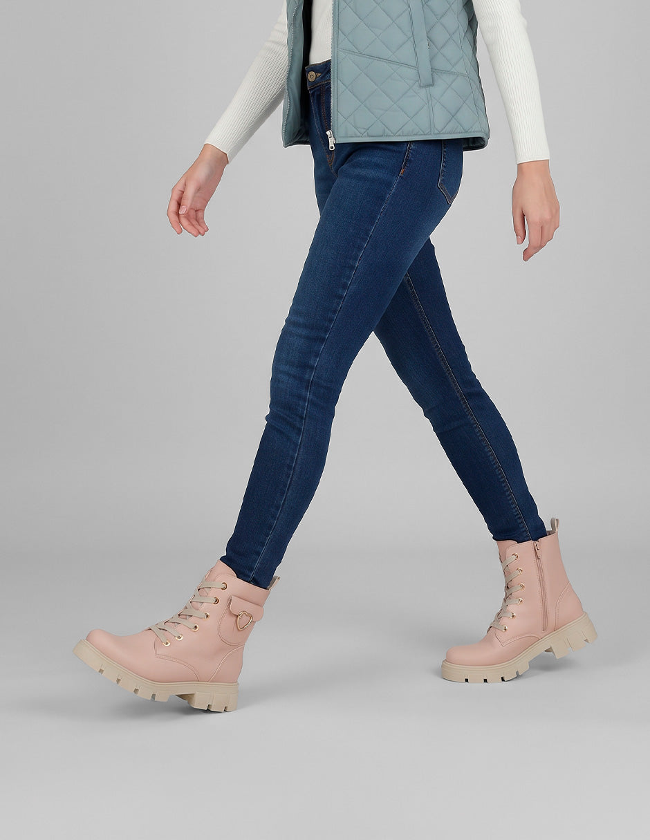 Botas casuales Bike en Sintético – Rosa