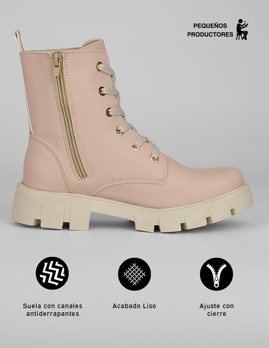 Botas casuales Bike en Sintético – Rosa