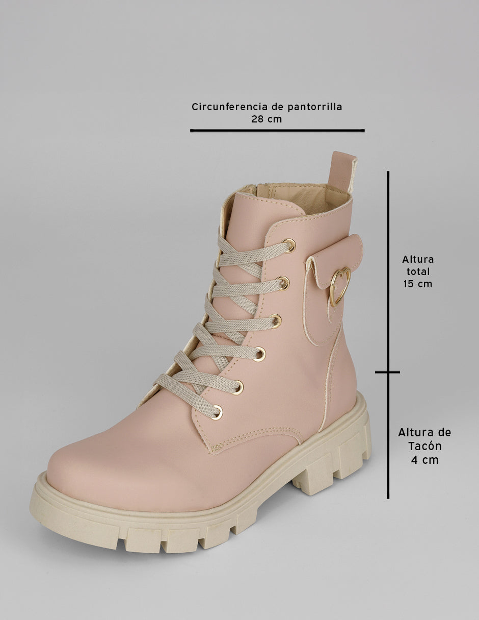 Botas casuales Bike en Sintético – Rosa