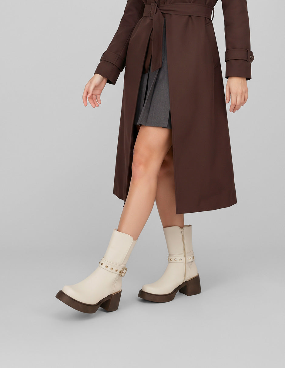 Botas casuales Bite en Piel vegana – Blanco