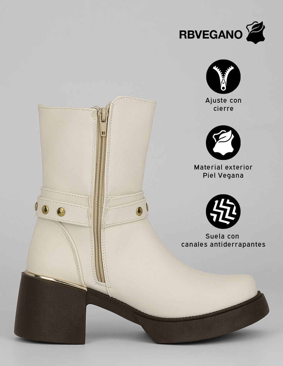 Botas casuales Bite en Piel vegana – Blanco