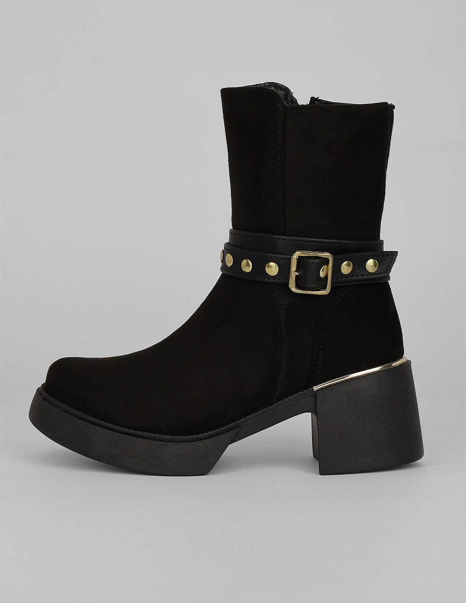 Botas casuales Exterior Gamuza Color Negro Para Mujer De RBCOLLECTION